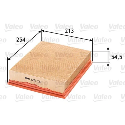 Vzduchový filter VALEO 585033