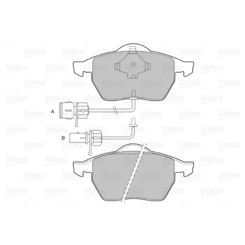 Sada brzdových platničiek kotúčovej brzdy 598483 /VALEO/ - obr. 1