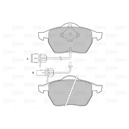 Sada brzdových platničiek kotúčovej brzdy 598489 /VALEO/ - obr. 1