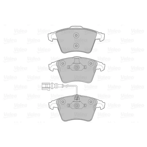 Sada brzdových platničiek kotúčovej brzdy 598652 /VALEO/ - obr. 1