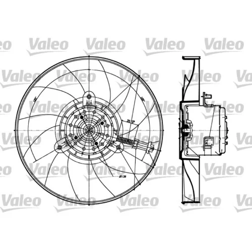 Ventilátor chladenia motora VALEO 698360