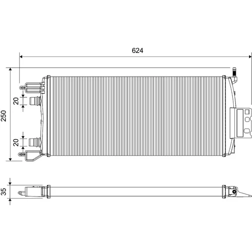Chladič motora 701481 /VALEO/