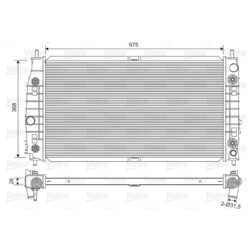 Chladič motora VALEO 701556