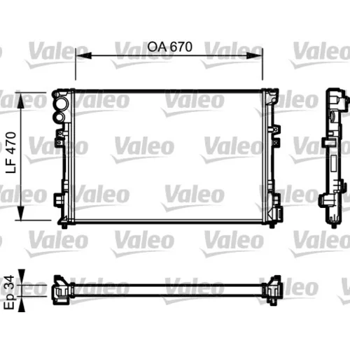 Chladič motora VALEO 731168