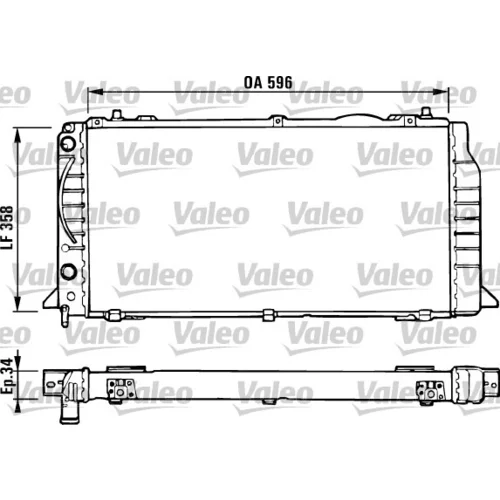 Chladič motora VALEO 731422