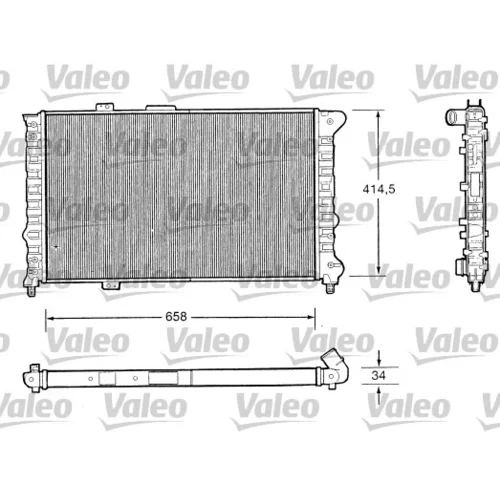 Chladič motora VALEO 732505