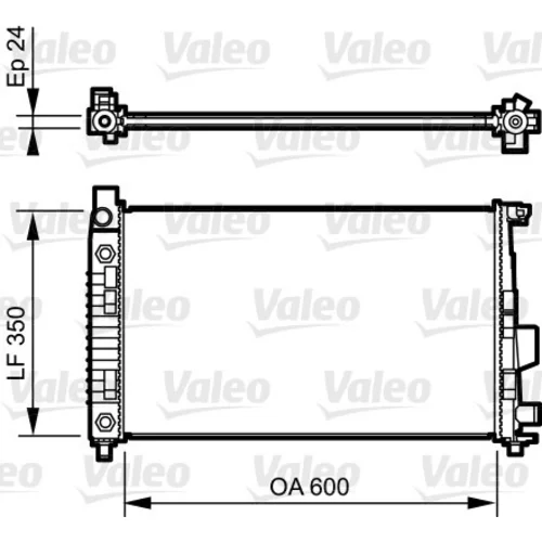 Chladič motora VALEO 732897