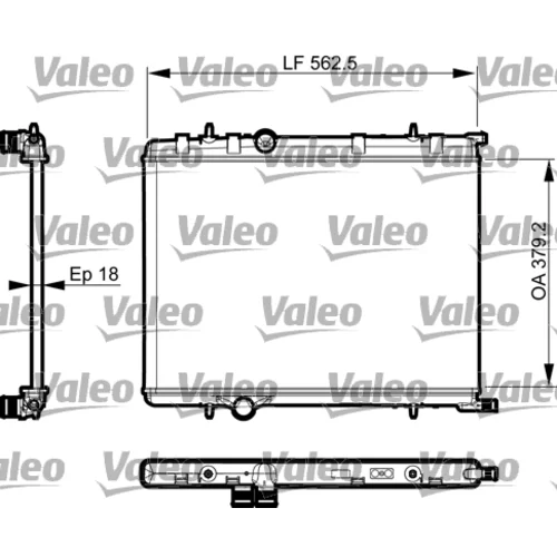Chladič motora VALEO 735496