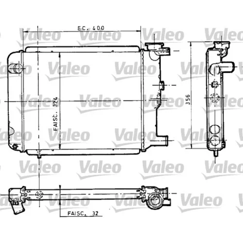Chladič motora 810946 /VALEO/