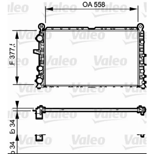Chladič motora VALEO 810949