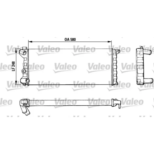 Chladič motora 811392 /VALEO/