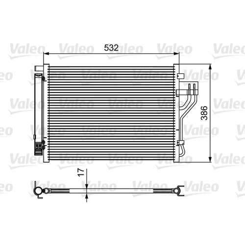 Kondenzátor klimatizácie VALEO 814494