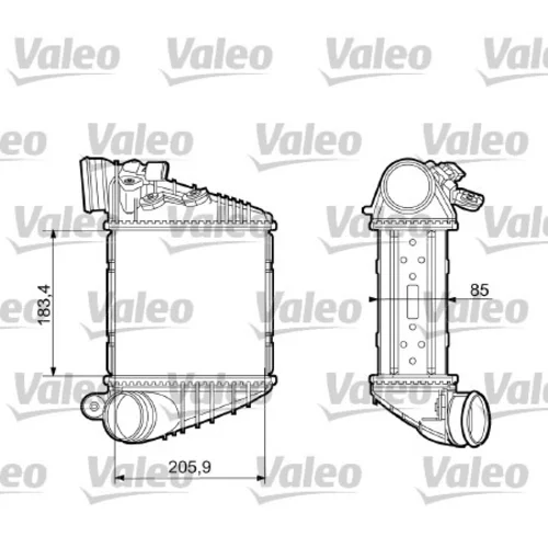 Chladič plniaceho vzduchu VALEO 817653