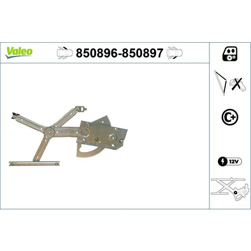 Mechanizmus zdvíhania okna VALEO 850896