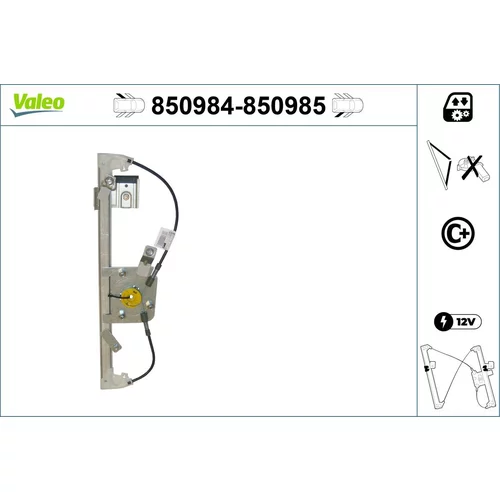 Mechanizmus zdvíhania okna VALEO 850984