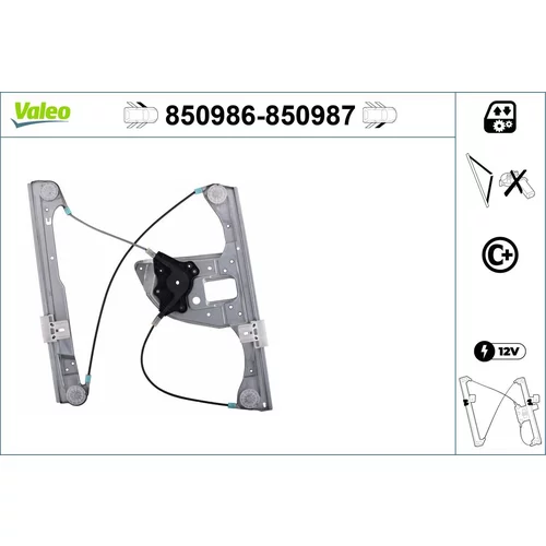 Mechanizmus zdvíhania okna VALEO 850986
