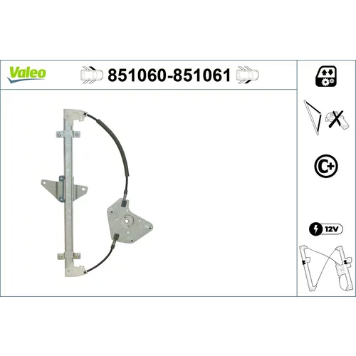 Mechanizmus zdvíhania okna VALEO 851060