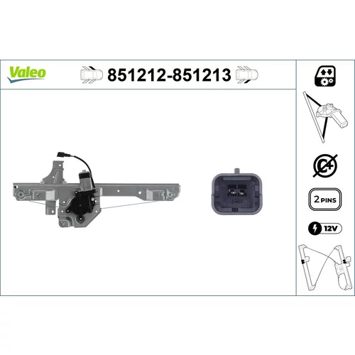 Mechanizmus zdvíhania okna VALEO 851212
