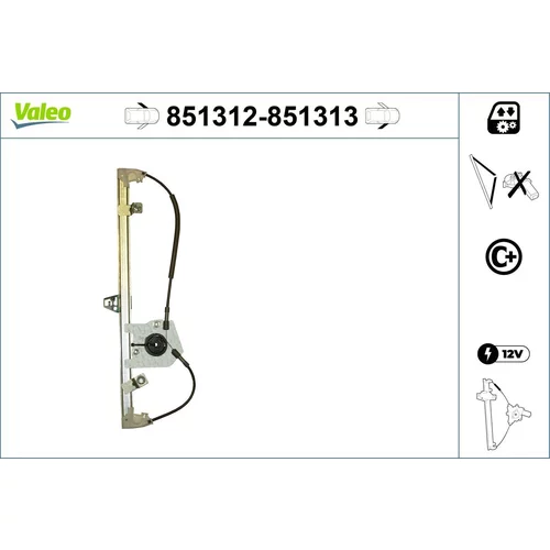 Mechanizmus zdvíhania okna VALEO 851312
