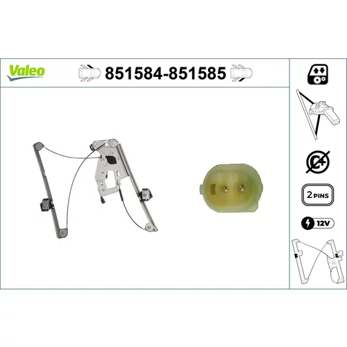 Mechanizmus zdvíhania okna VALEO 851584