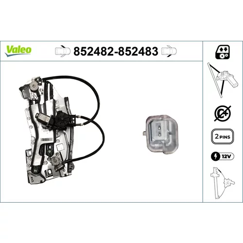 Mechanizmus zdvíhania okna VALEO 852482
