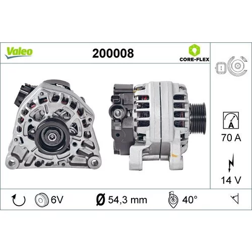 Alternátor VALEO 200008