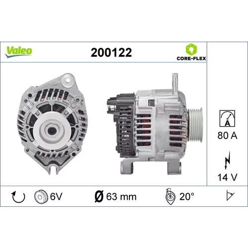 Alternátor 200122 /VALEO/