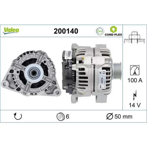 Alternátor VALEO 200140