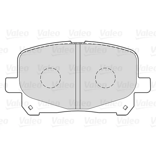 Sada brzdových platničiek kotúčovej brzdy 301025 /VALEO/ - obr. 1
