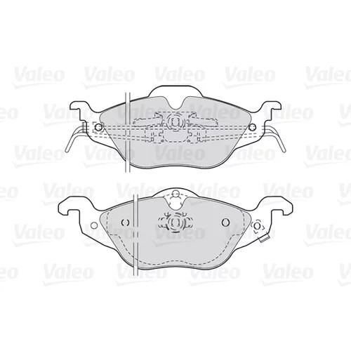 Sada brzdových platničiek kotúčovej brzdy 301322 /VALEO/ - obr. 1
