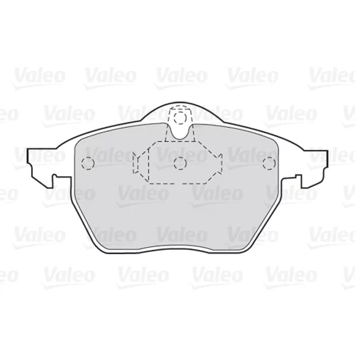 Sada brzdových platničiek kotúčovej brzdy 301454 /VALEO/ - obr. 1