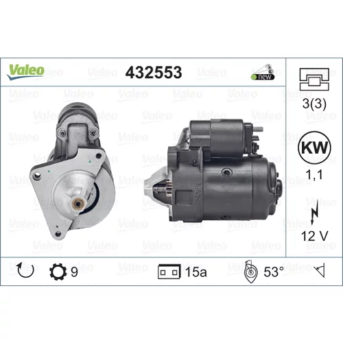Štartér VALEO 432553