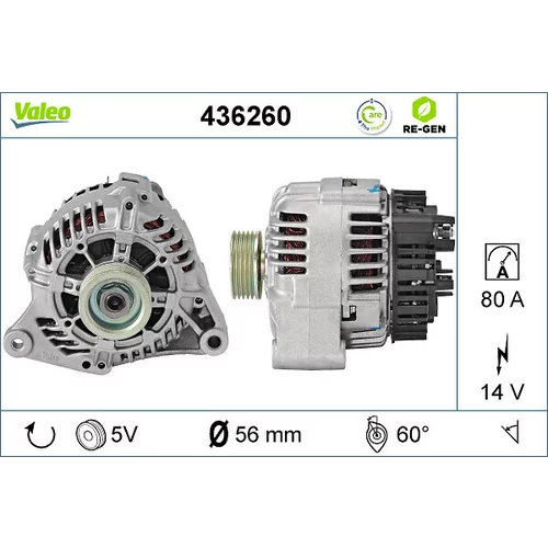 Alternátor VALEO 436260