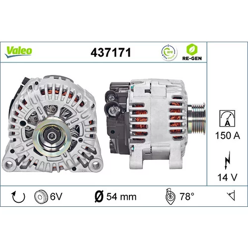 Alternátor VALEO 437171