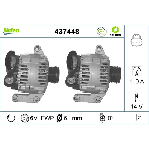 Alternátor VALEO 437448