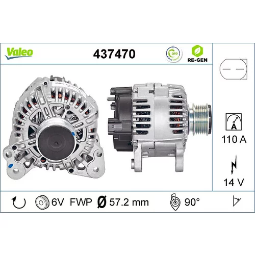 Alternátor VALEO 437470