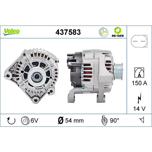 Alternátor VALEO 437583