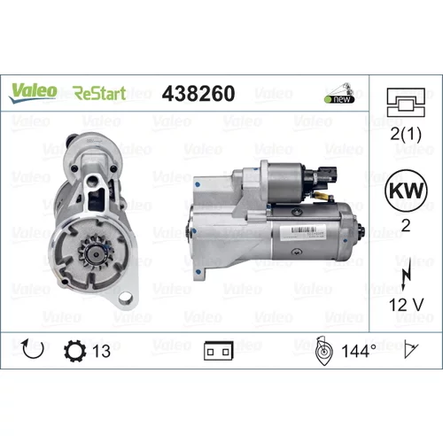 Štartér VALEO 438260