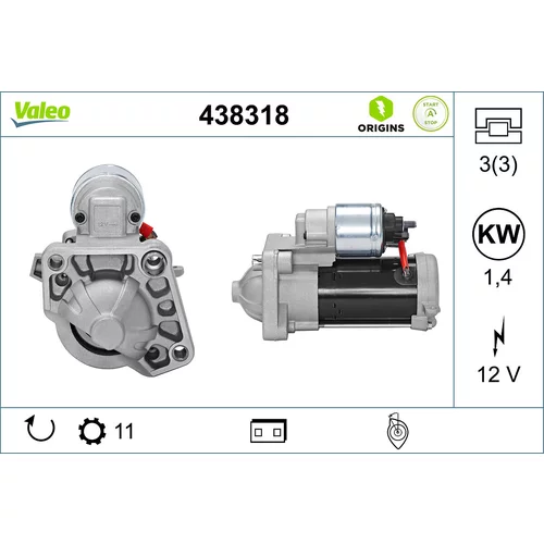Štartér VALEO 438318