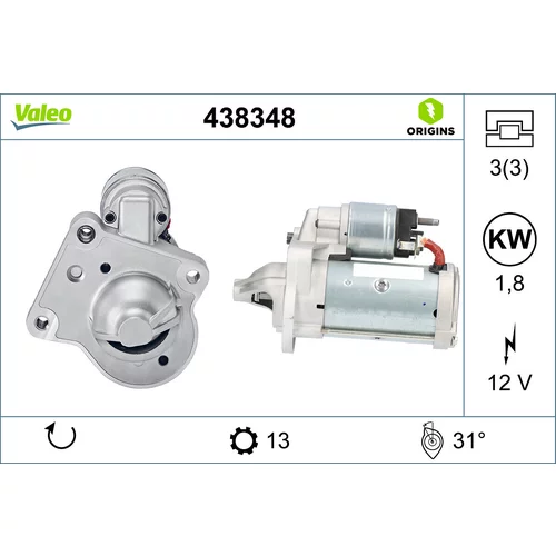 Štartér VALEO 438348