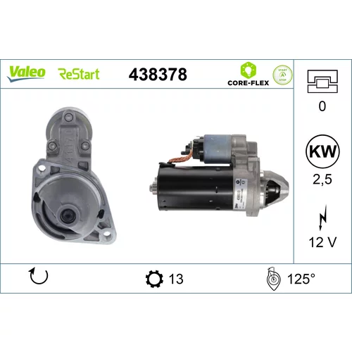 Štartér VALEO 438378