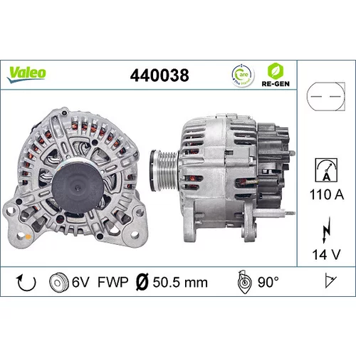 Alternátor VALEO 440038