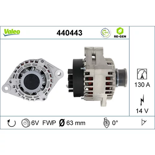 Alternátor VALEO 440443