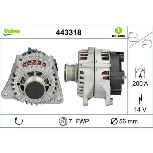 Alternátor VALEO 443318