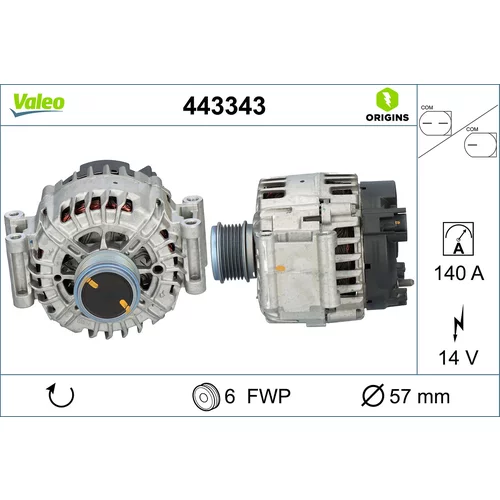 Alternátor VALEO 443343
