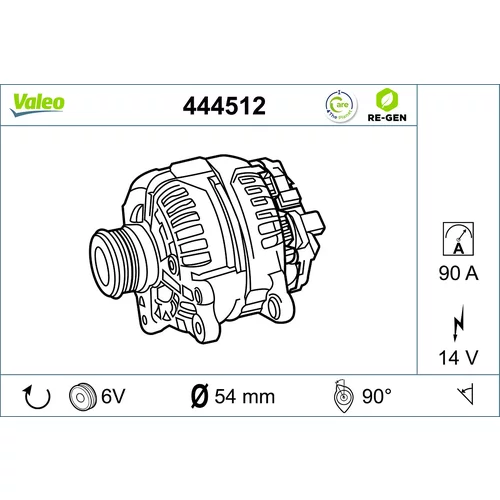Alternátor VALEO 444512
