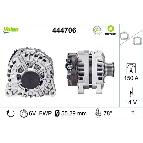 Alternátor VALEO 444706