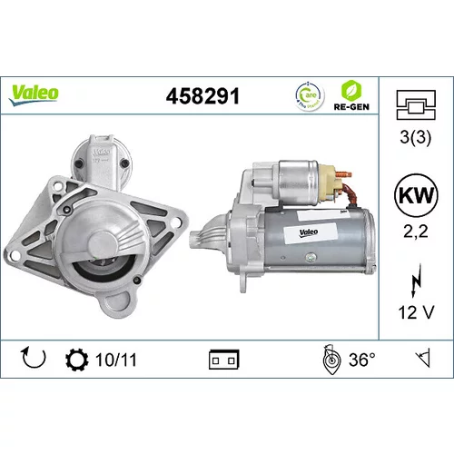 Štartér 458291 /VALEO/