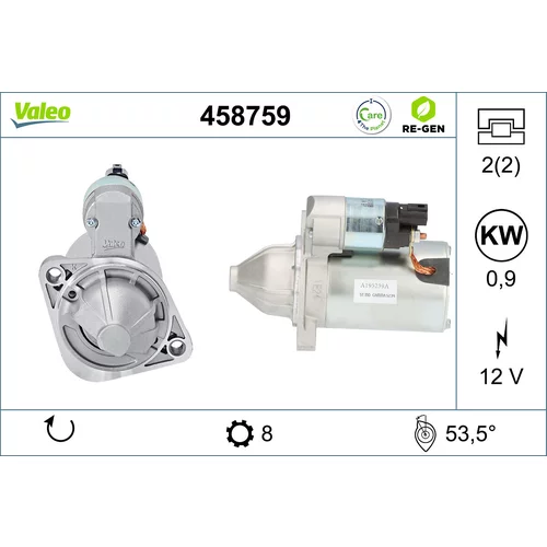 Štartér VALEO 458759