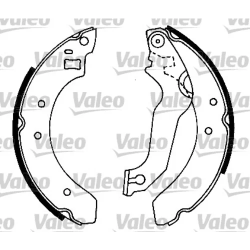 Sada brzdových čeľustí 553643 /VALEO/